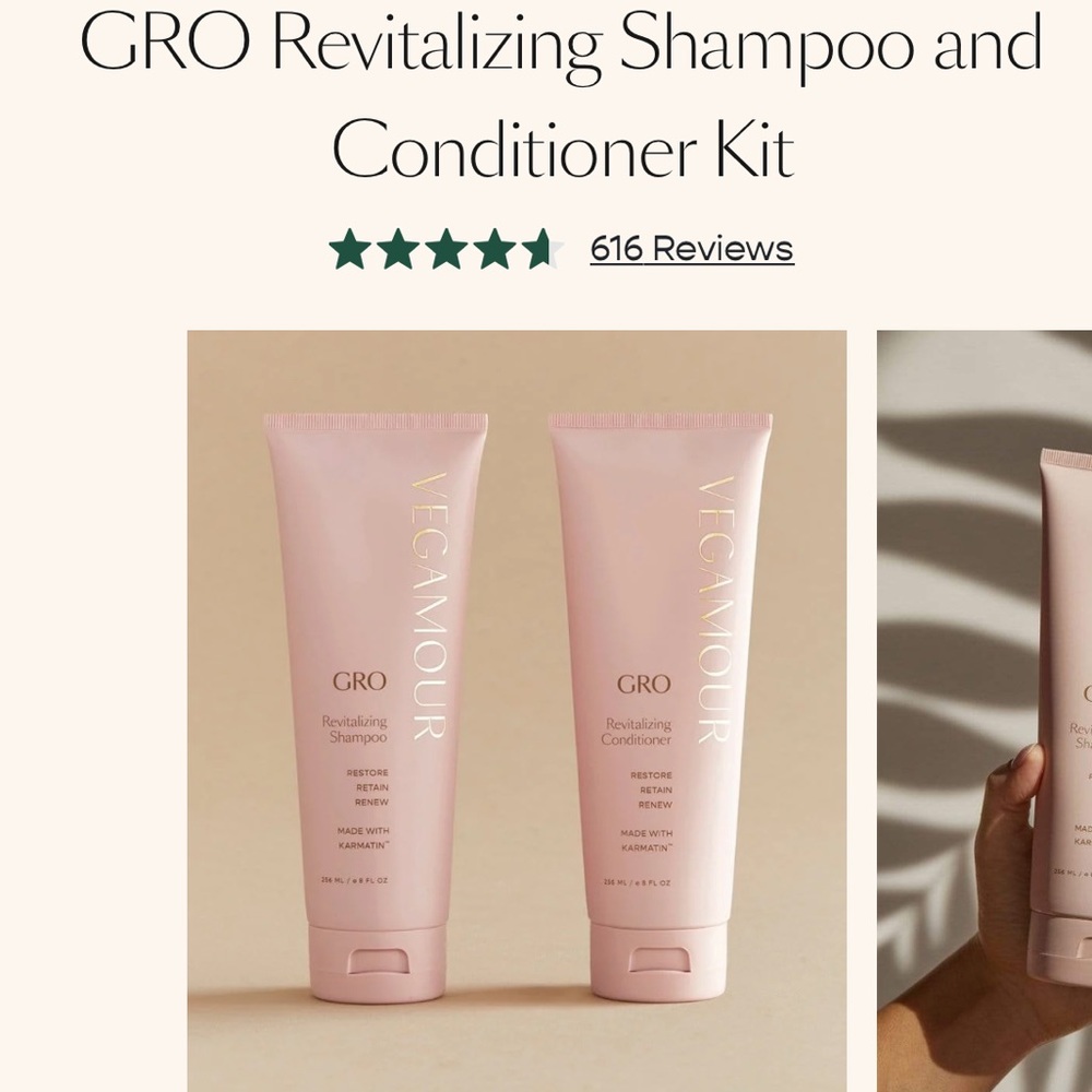Vegamour GRO Shampoo & Conditioner